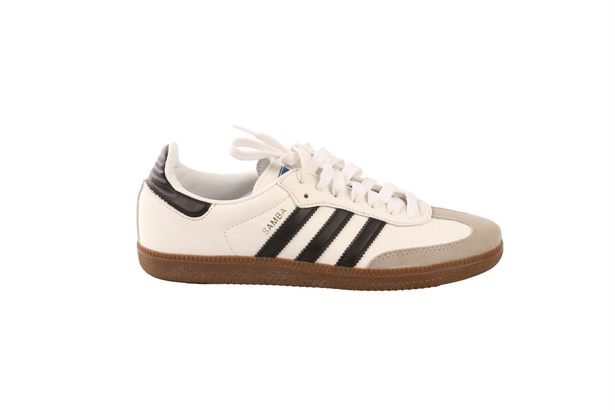 ADIDAS WHITE SAMBA VEGAN WHITE GUM SNEAKERS EU 39.5 UK 6 US 6.5