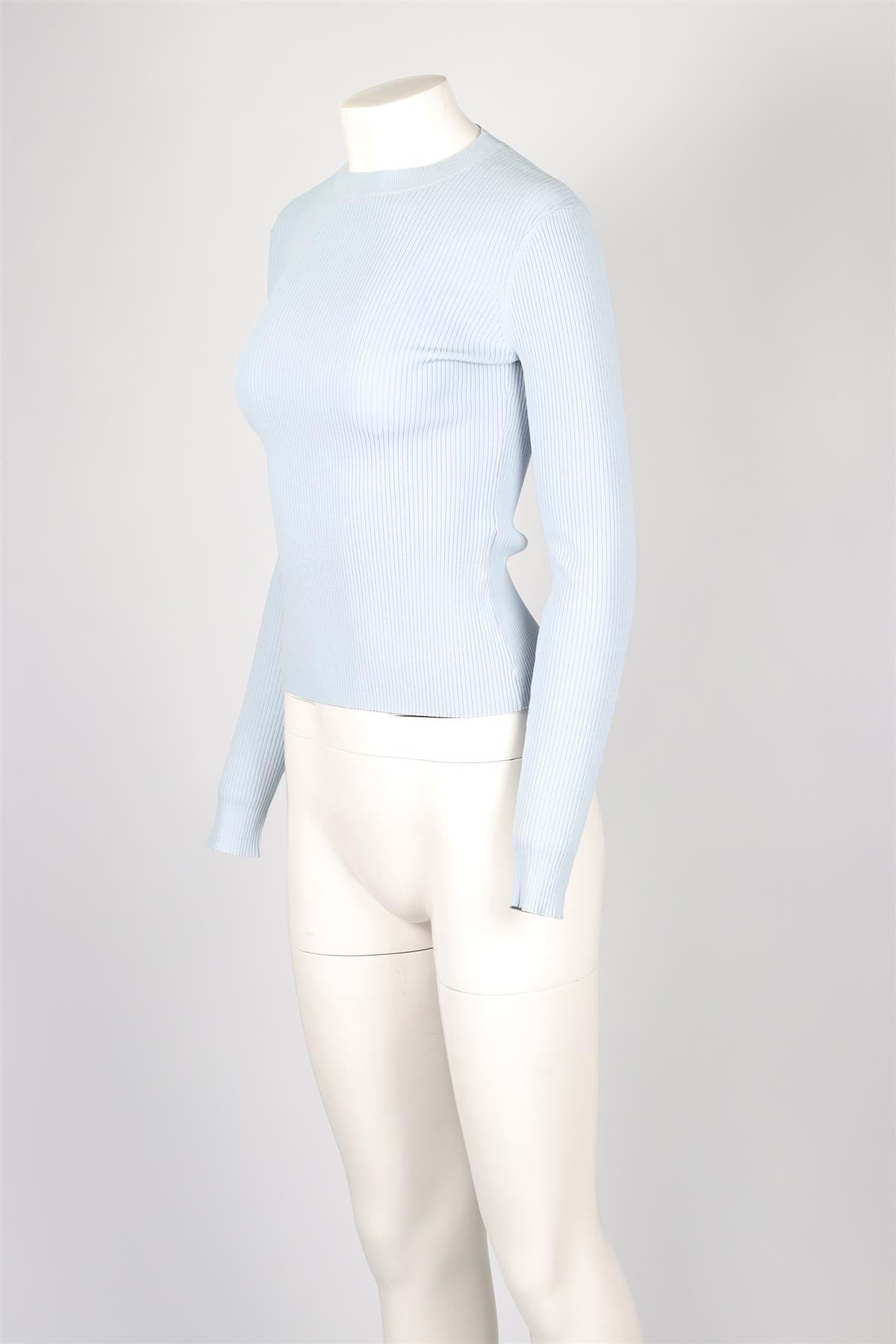 FRAME BLUE KNIT TOP SMALL