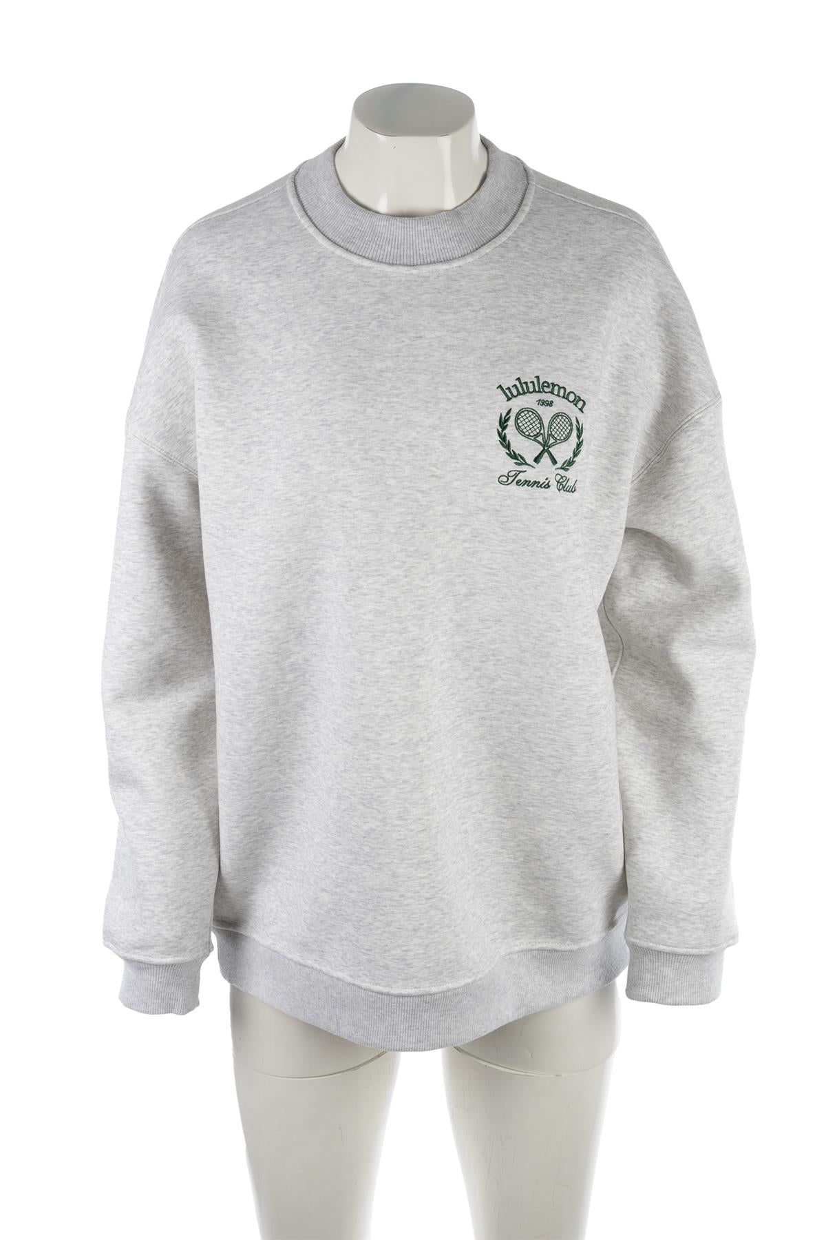 LULULEMON GREY COTTON SWEATSHIRT MEDIUM