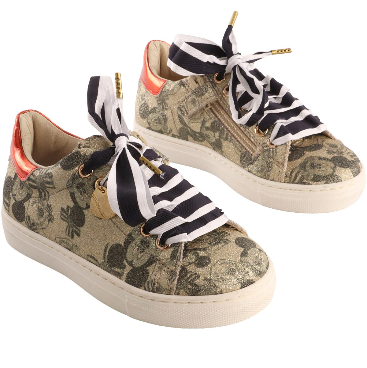 MONNALISA METALLIC KIDS GIRLS SNEAKERS EU 28 UK 10 US 11