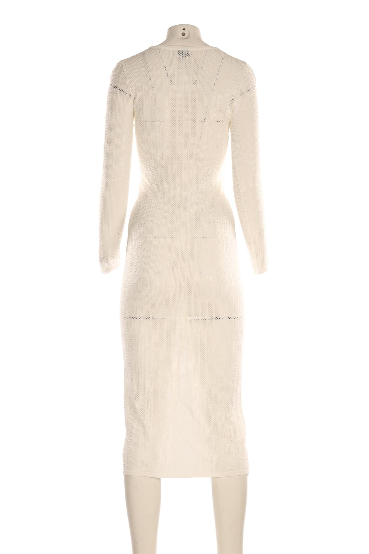 STAUD WHITE KNIT MAXI DRESS SMALL