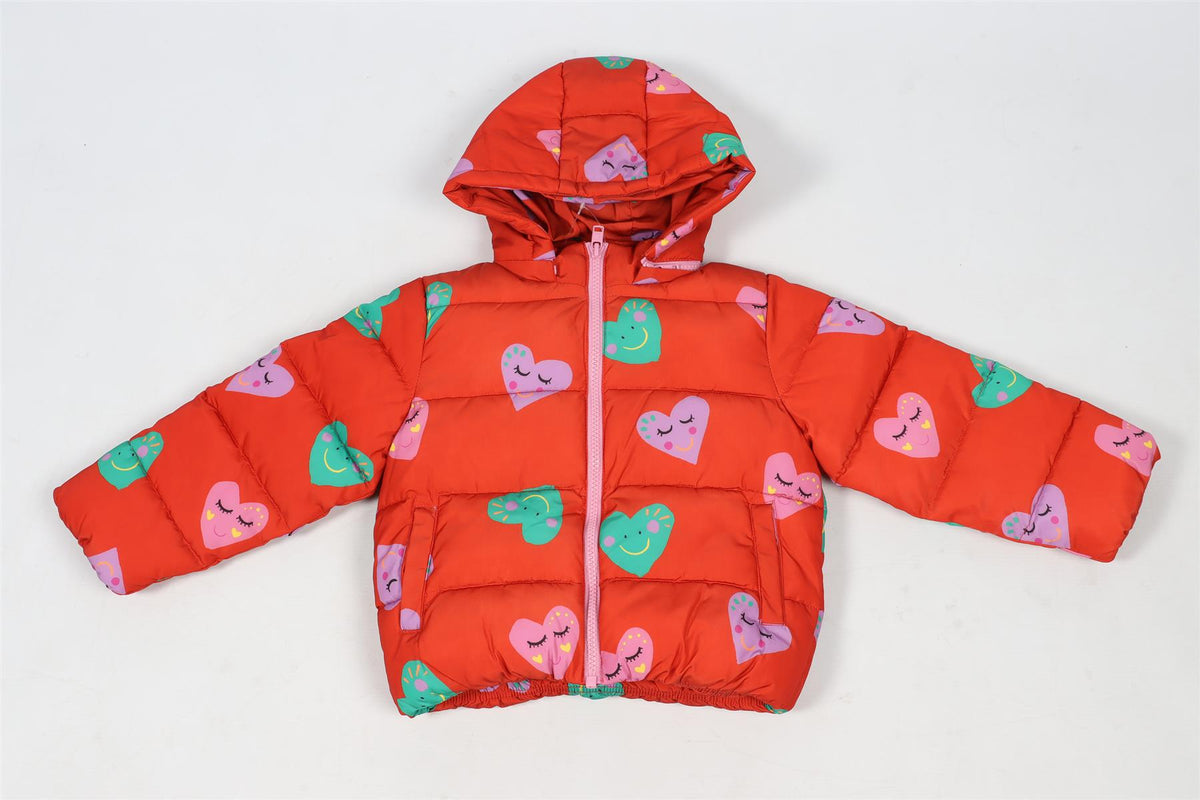 STELLA MCCARTNEY RED KIDS GIRLS PADDED JACKET 36 MONTHS