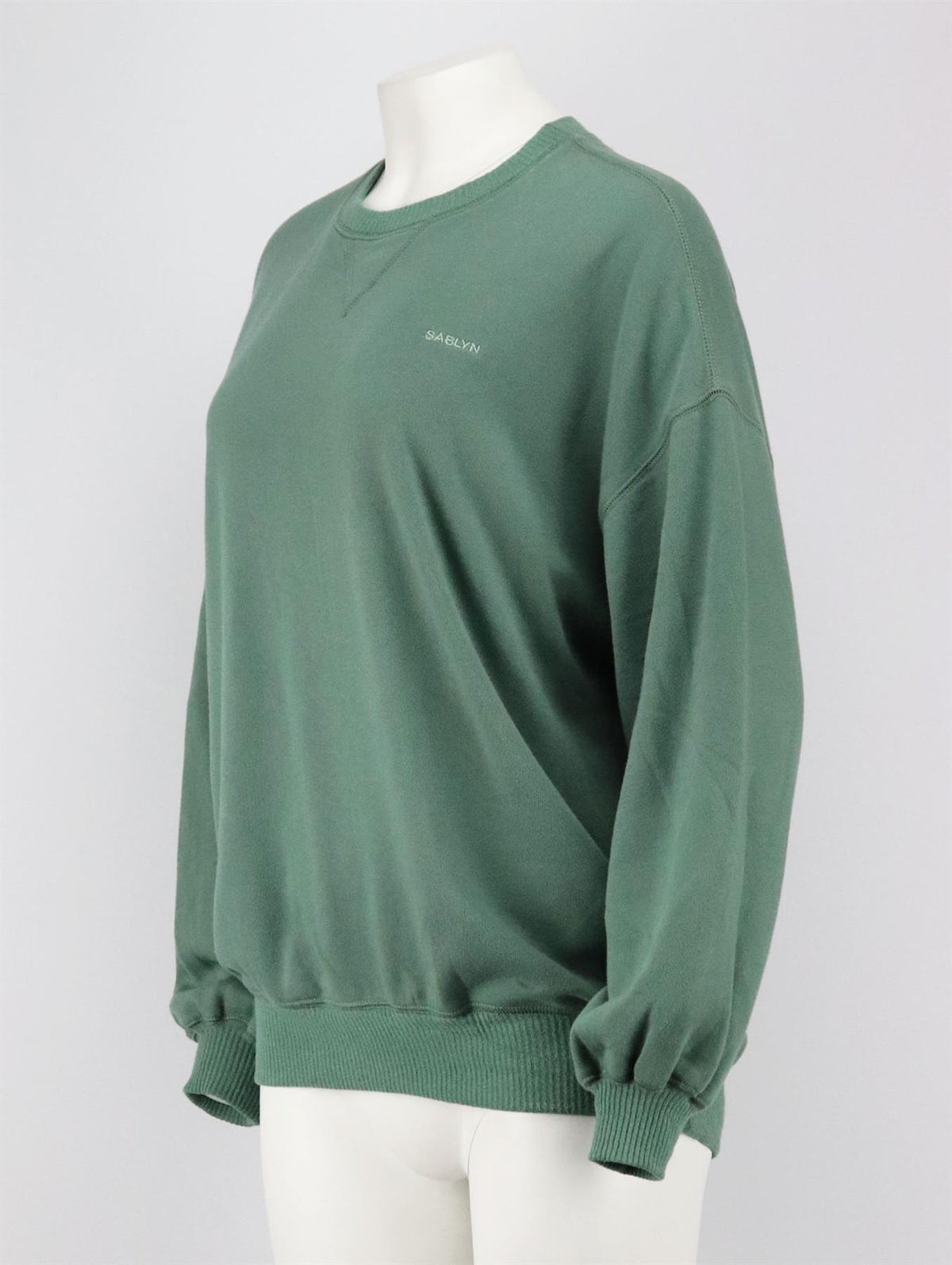 SABLYN OVERSIZED COTTON JERSEY SWEATSHIRT SMALL