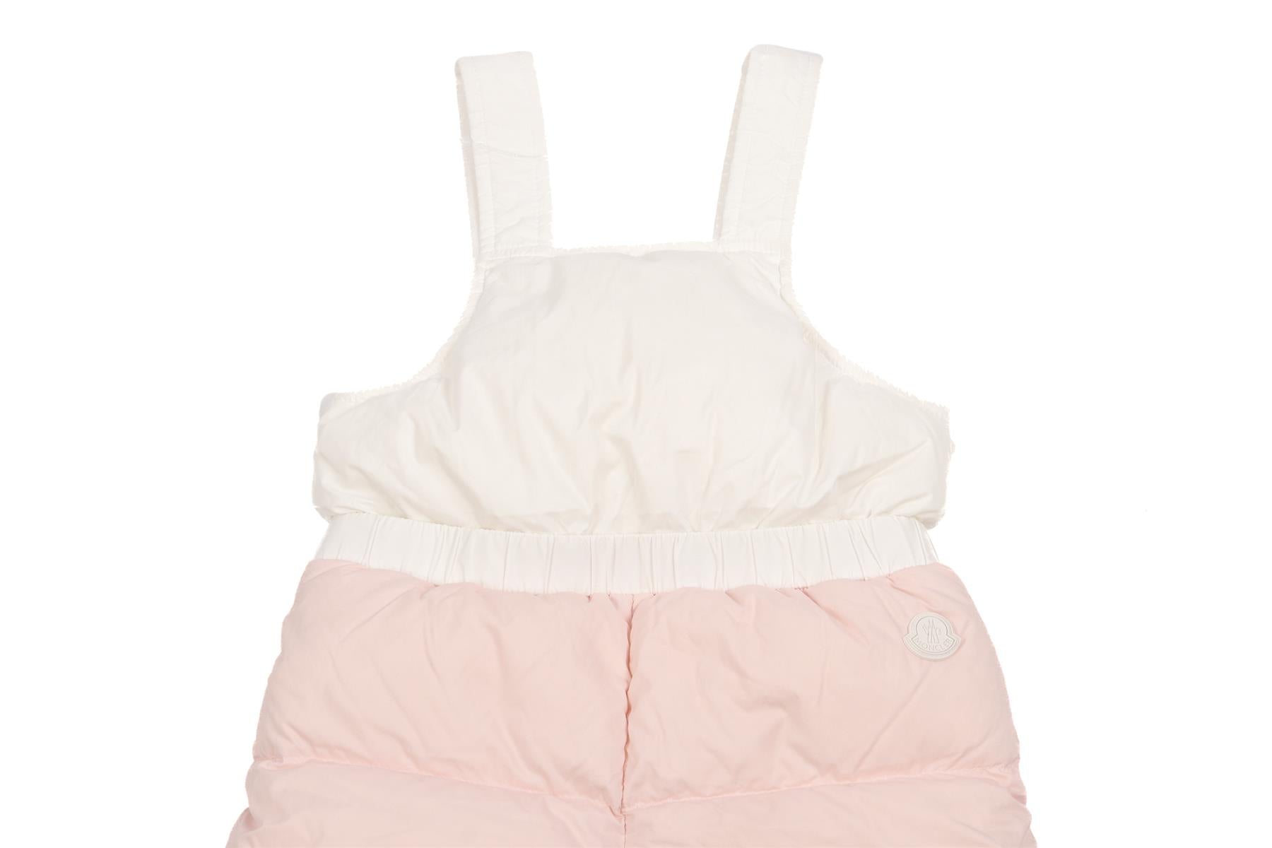 MONCLER PINK KIDS GIRLS SALOPETTES 3 YEARS