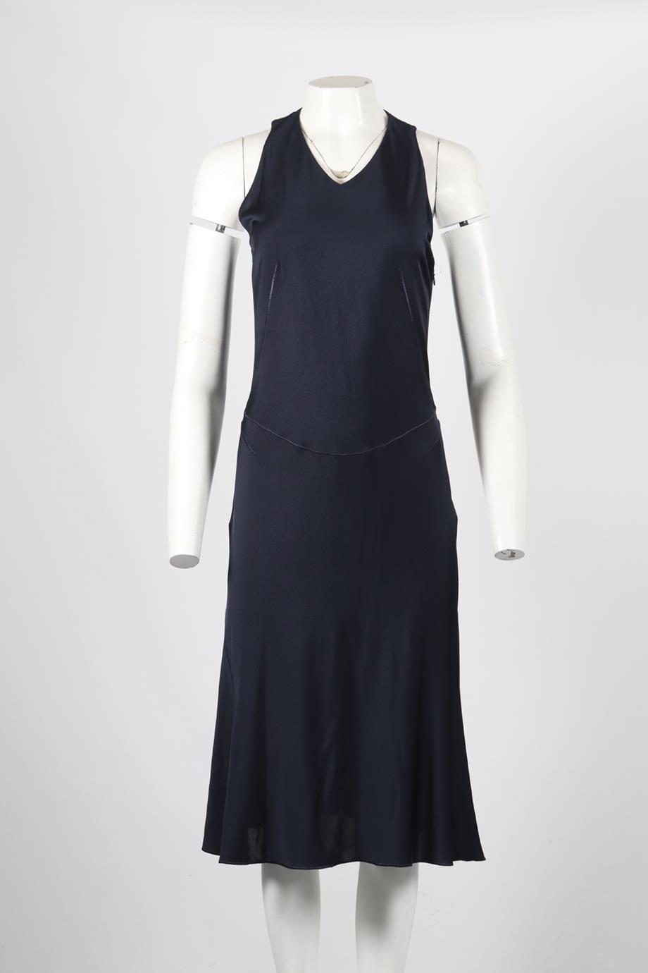 AZZEDINE ALAÏA STRETCH JERSEY MIDI DRESS FR 40 UK 12