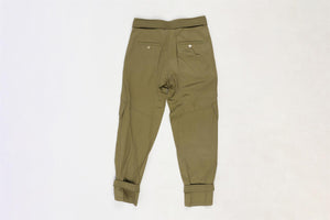 ROBERTO CAVALLI GREEN TAPERED PANTS IT 38 UK 6