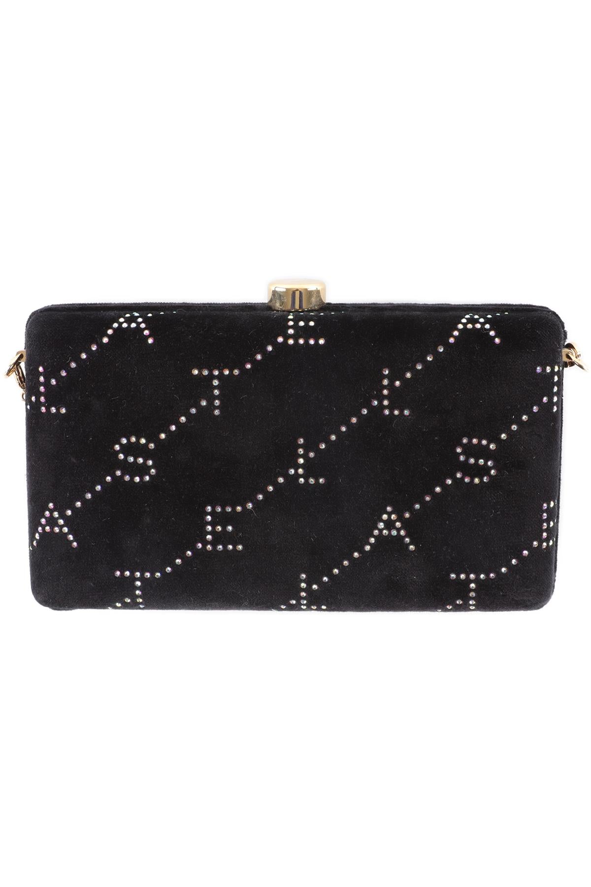 STELLA MCCARTNEY BLACK VELVET CLUTCH