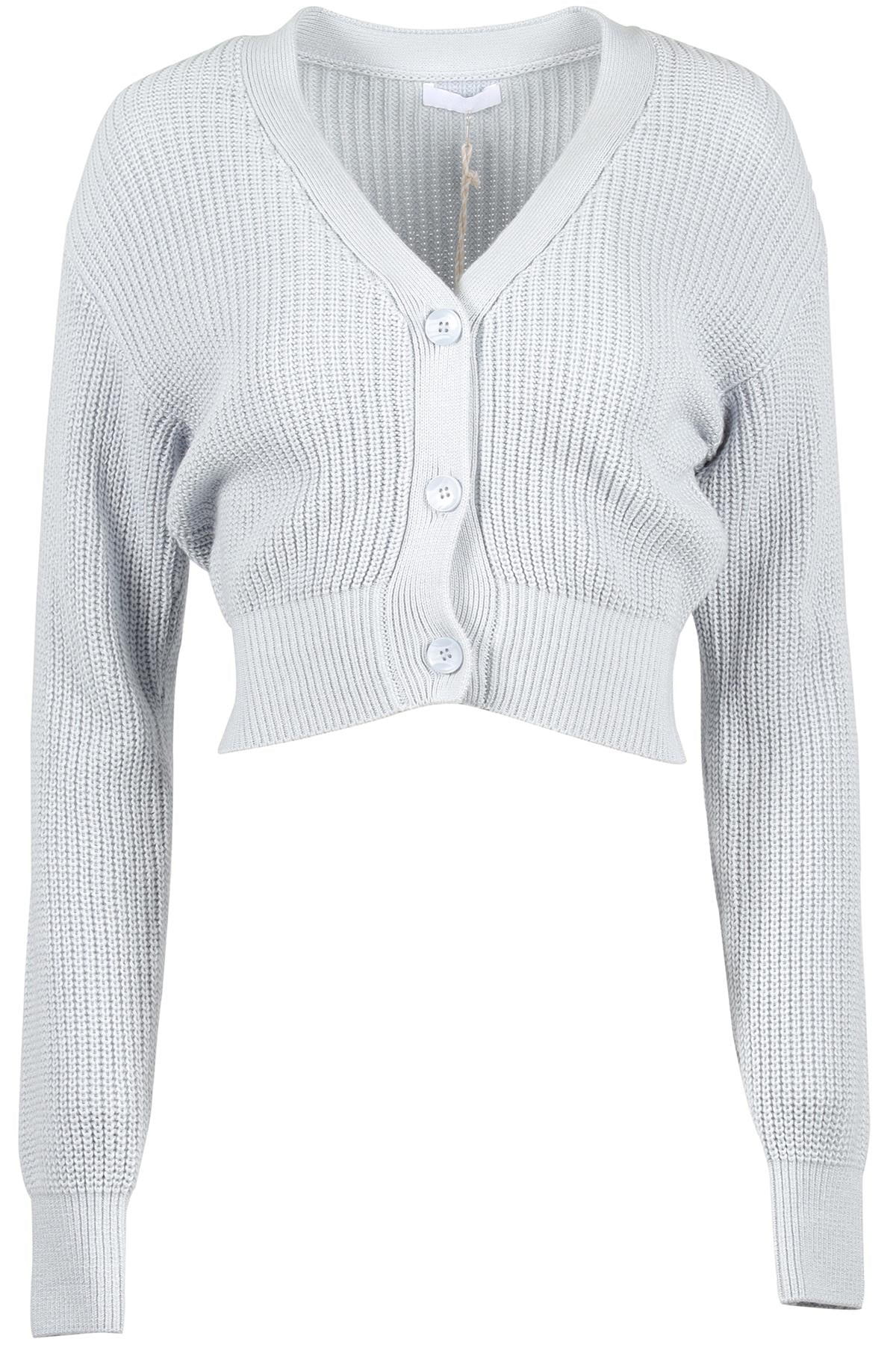 SABLYN BLUE COTTON CARDIGAN SMALL