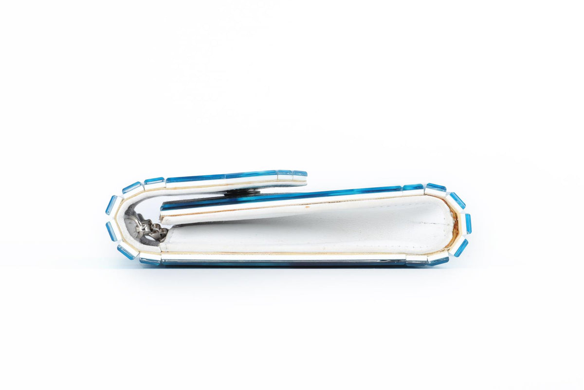 JIMMY CHOO BLUE CANDY ACRYLIC CLUTCH