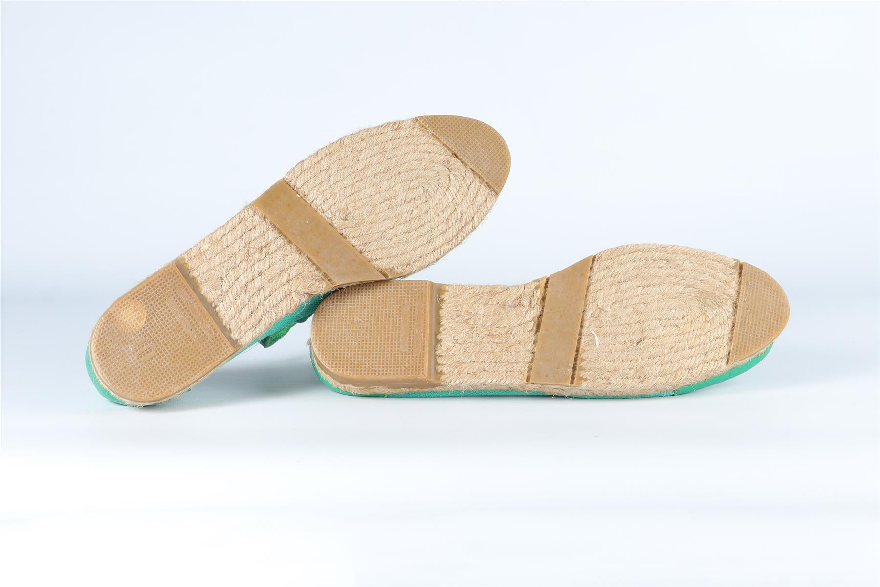 HERMÈS GREEN CANVAS ESPADRILLES EU 41, UK 8, US 11