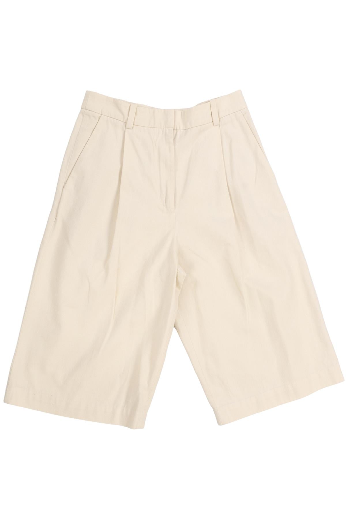 AIMÉ CREAM COTTON SHORTS FR 36 UK 8