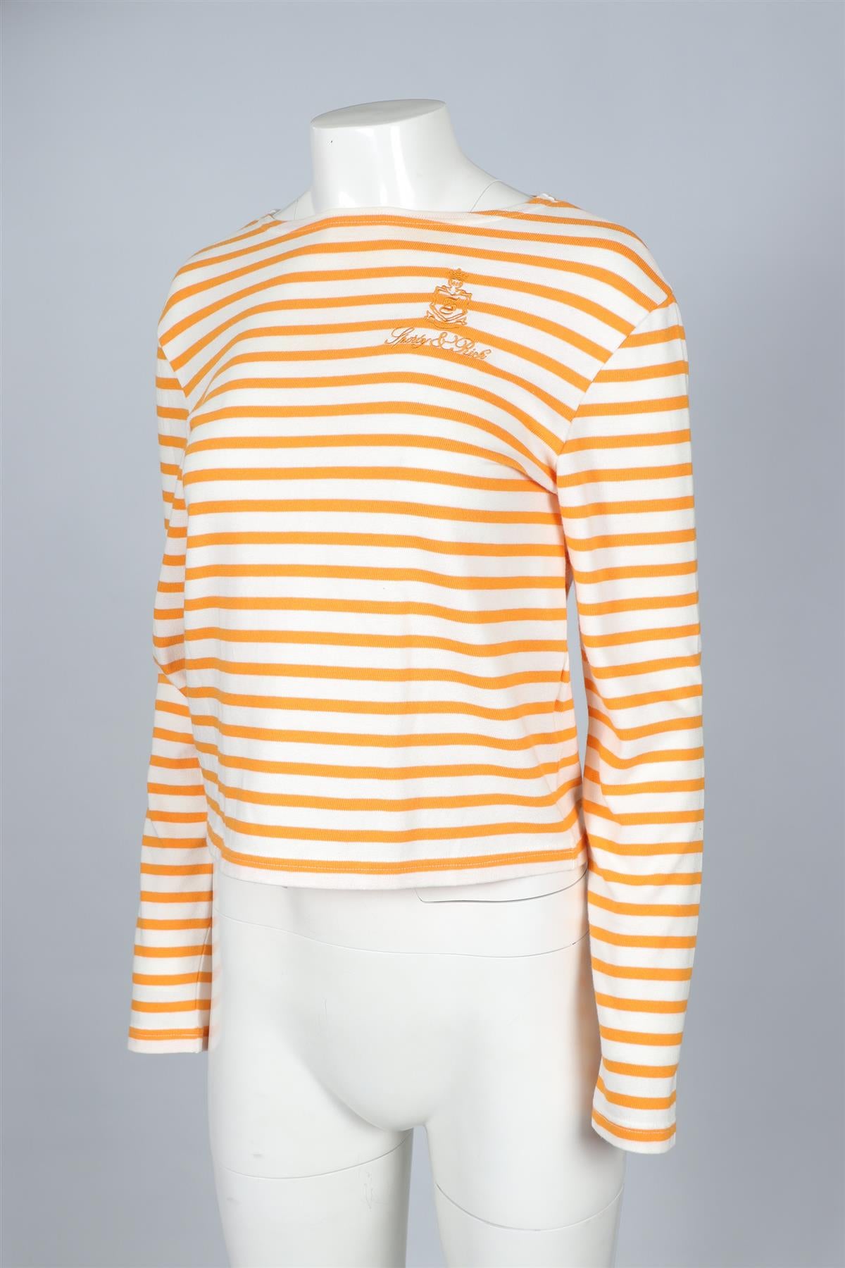 SPORTY & RICH ORANGE COTTON TOP XSMALL