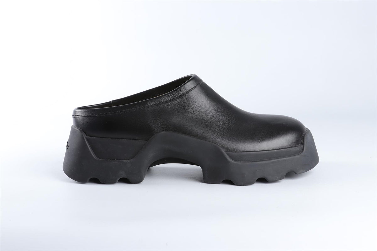 PROENZA SCHOULER BLACK LEATHER MULES EU 40 UK 7 US 10