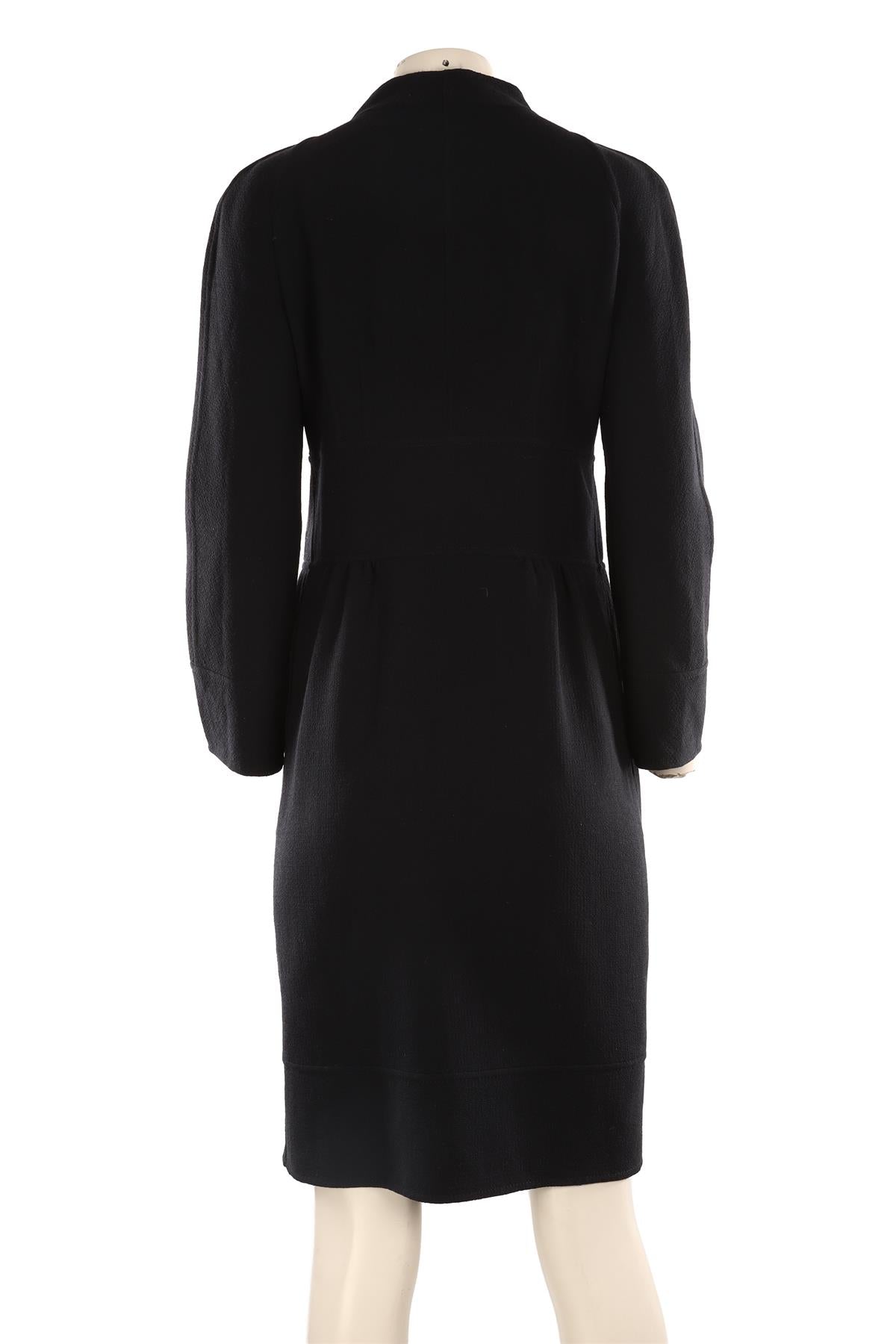 VALENTINO NAVY VINTAGE WOOL COAT UK 10