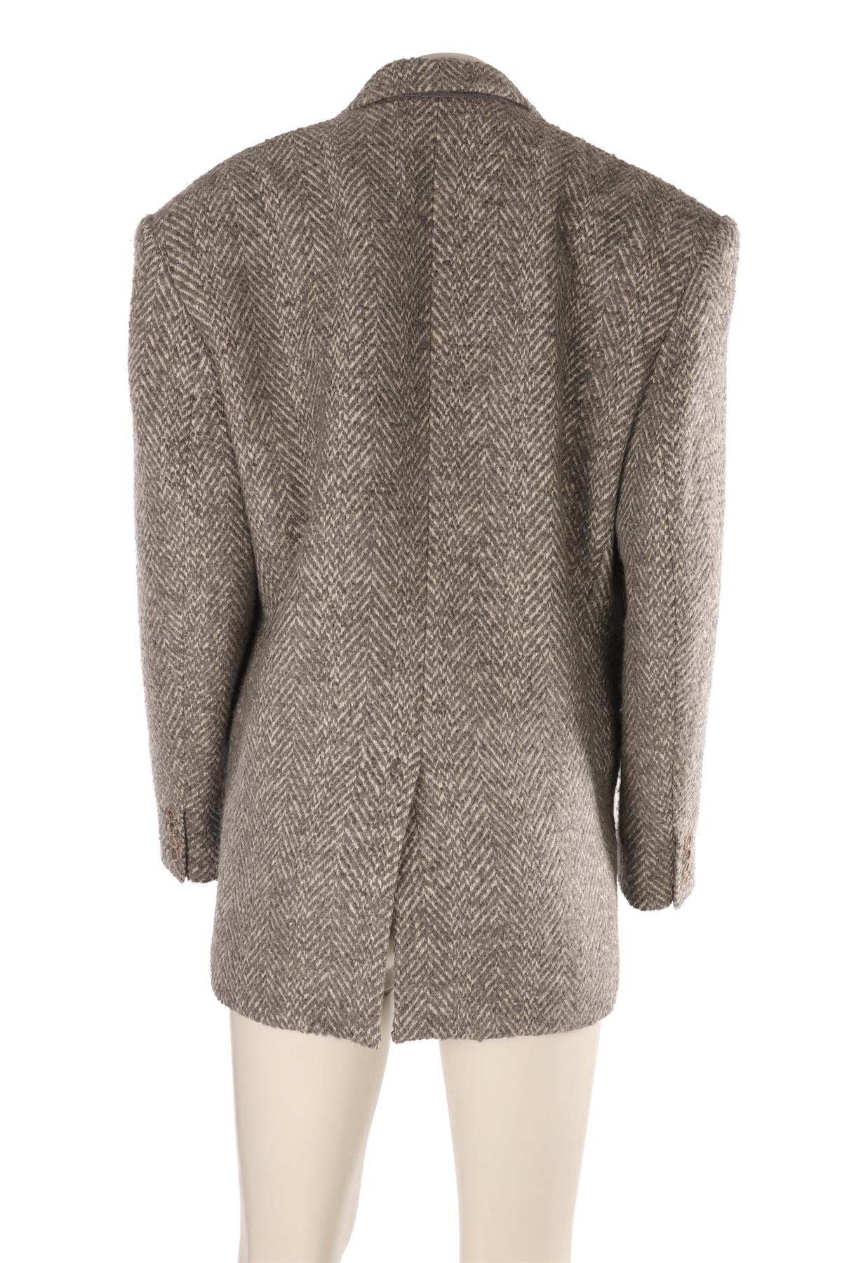 MAGDA BUTRYM GREY WOOL BLAZER FR 34 UK 6