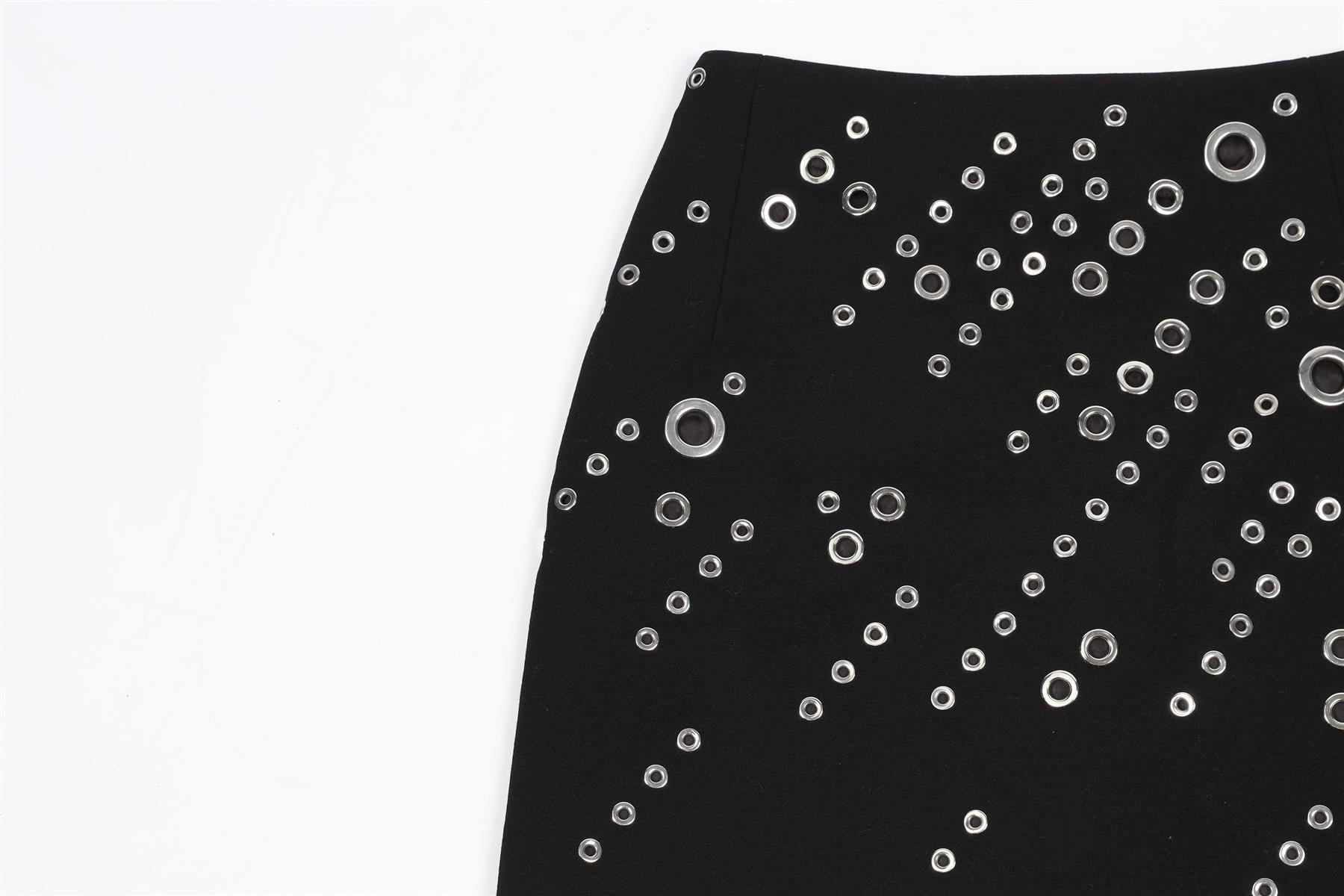 MUGLER WOOL MINI SKIRT FR 36 UK 8