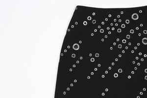 MUGLER WOOL MINI SKIRT FR 36 UK 8