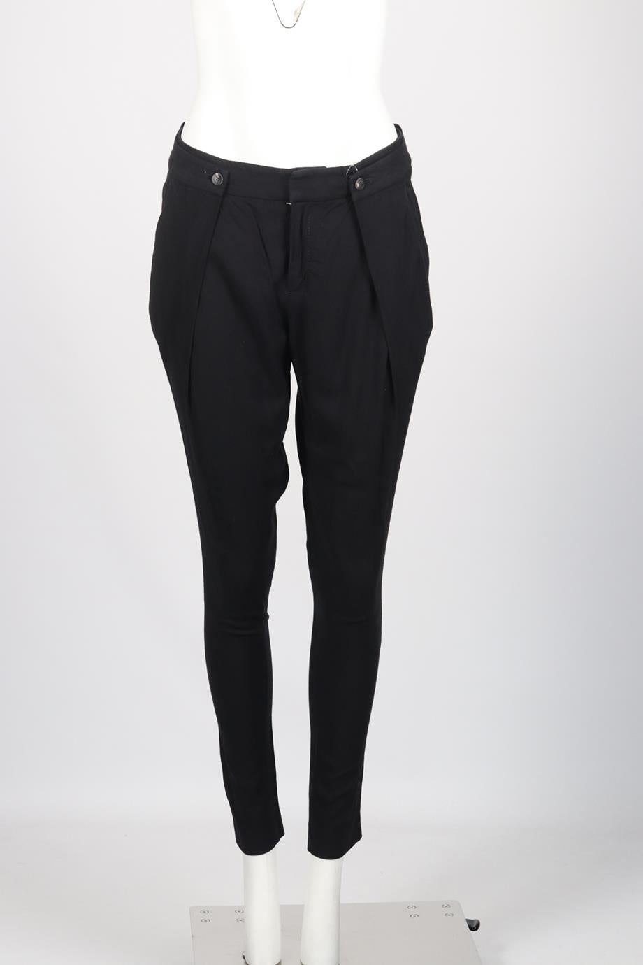 HELMUT LANG WOVEN TAPERED PANTS XSMALL