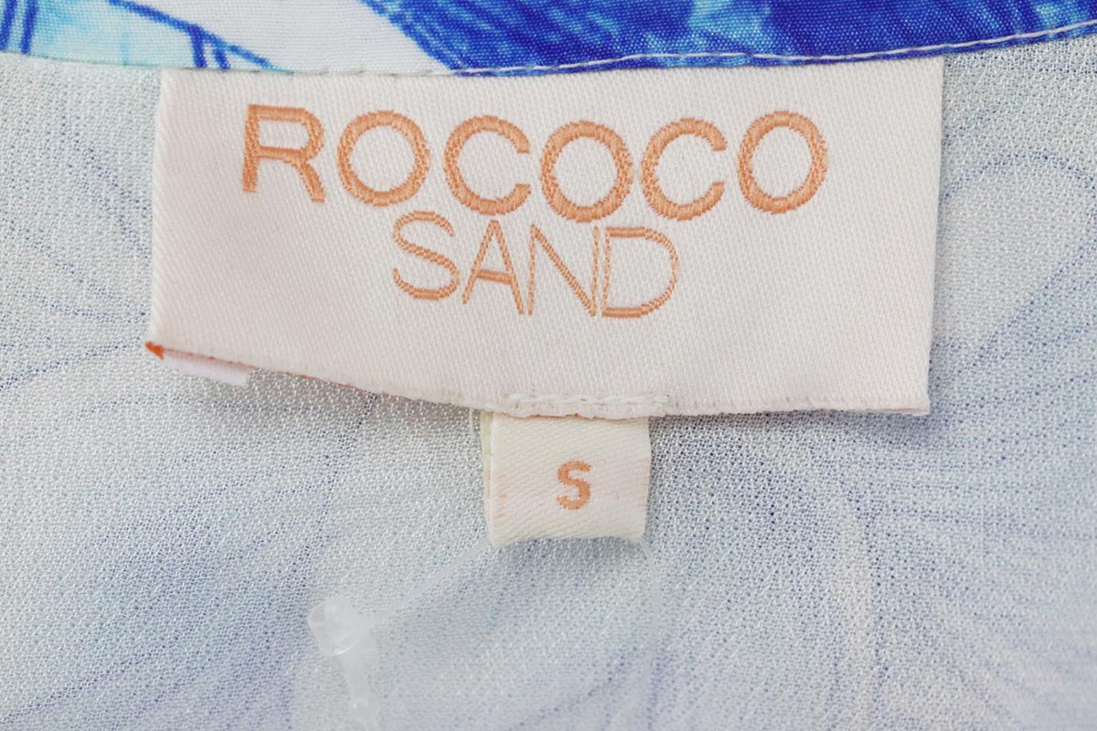 ROCOCO SAND FLORAL PRINT CREPE ROBE SMALL