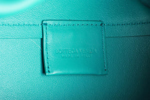 BOTTEGA VENETA TEAL POINT MEDIUM LEATHER TOTE BAG