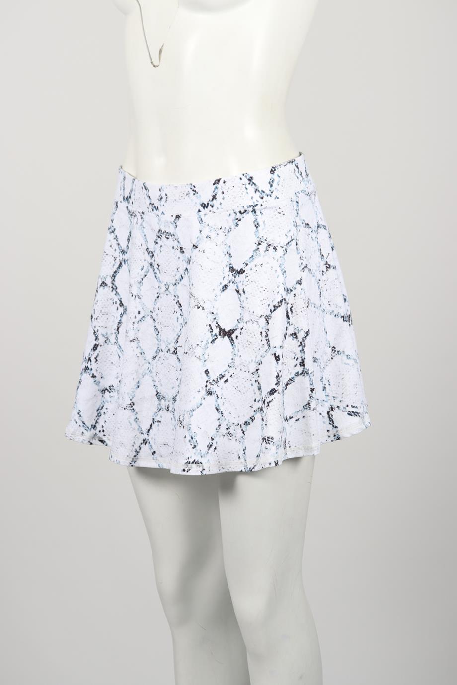 VARLEY PRINTED STRETCH JERSEY MINI SKIRT MEDIUM