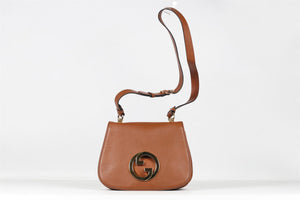 GUCCI TAN BLONDIE MEDIUM GG LEATHER SHOULDER BAG