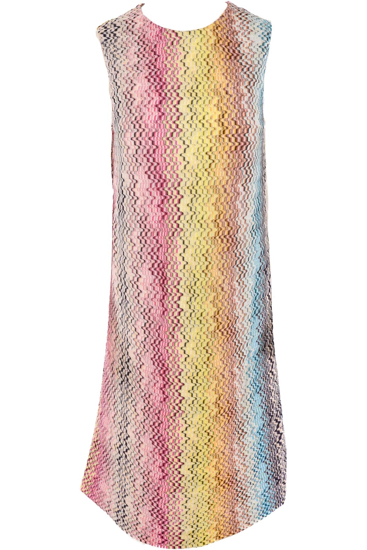 MISSONI MULTI CROCHET MIDI DRESS IT 42 UK 10