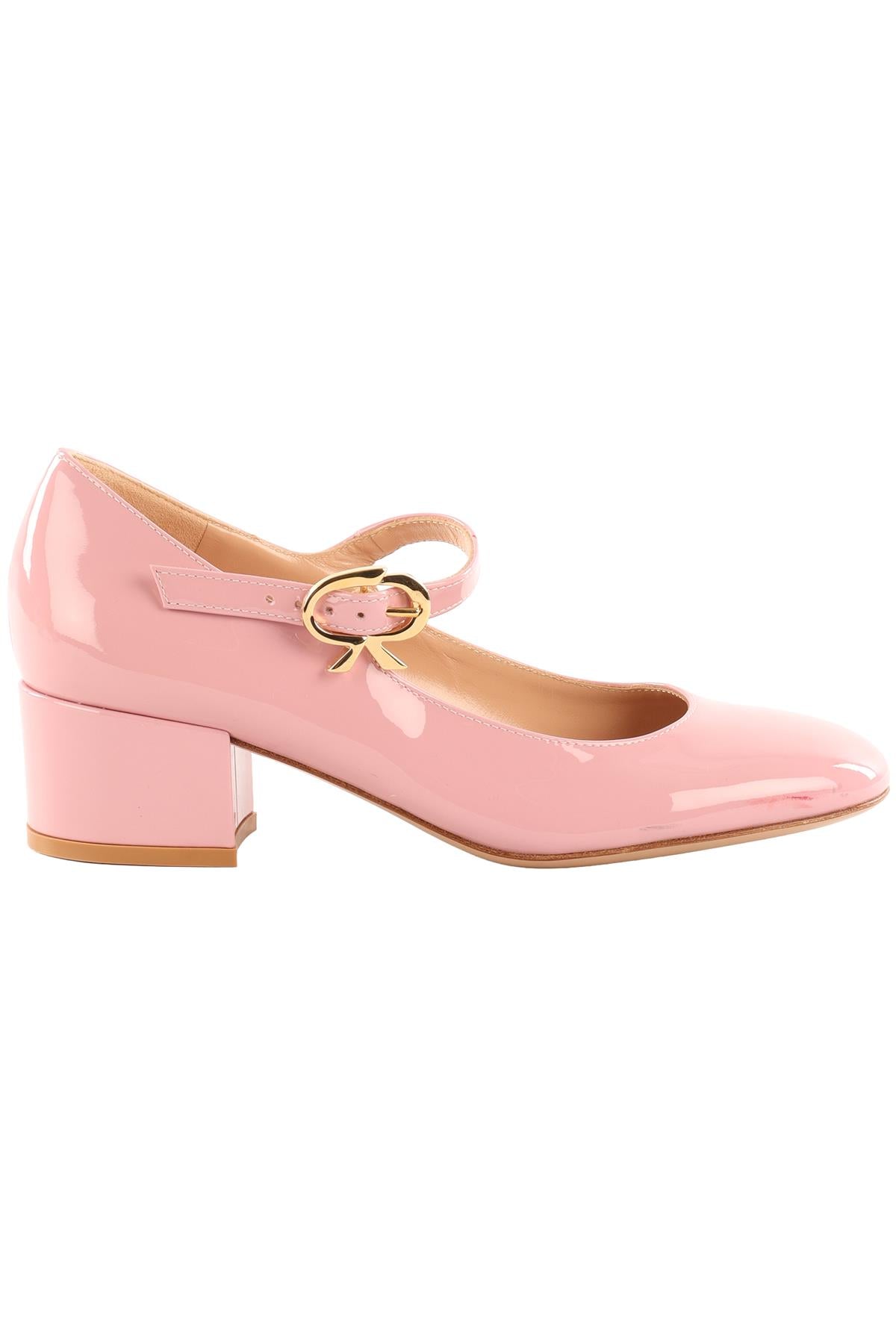 GIANVITO ROSSI PINK PATENT LEATHER PUMPS EU 36 UK 3 US 6