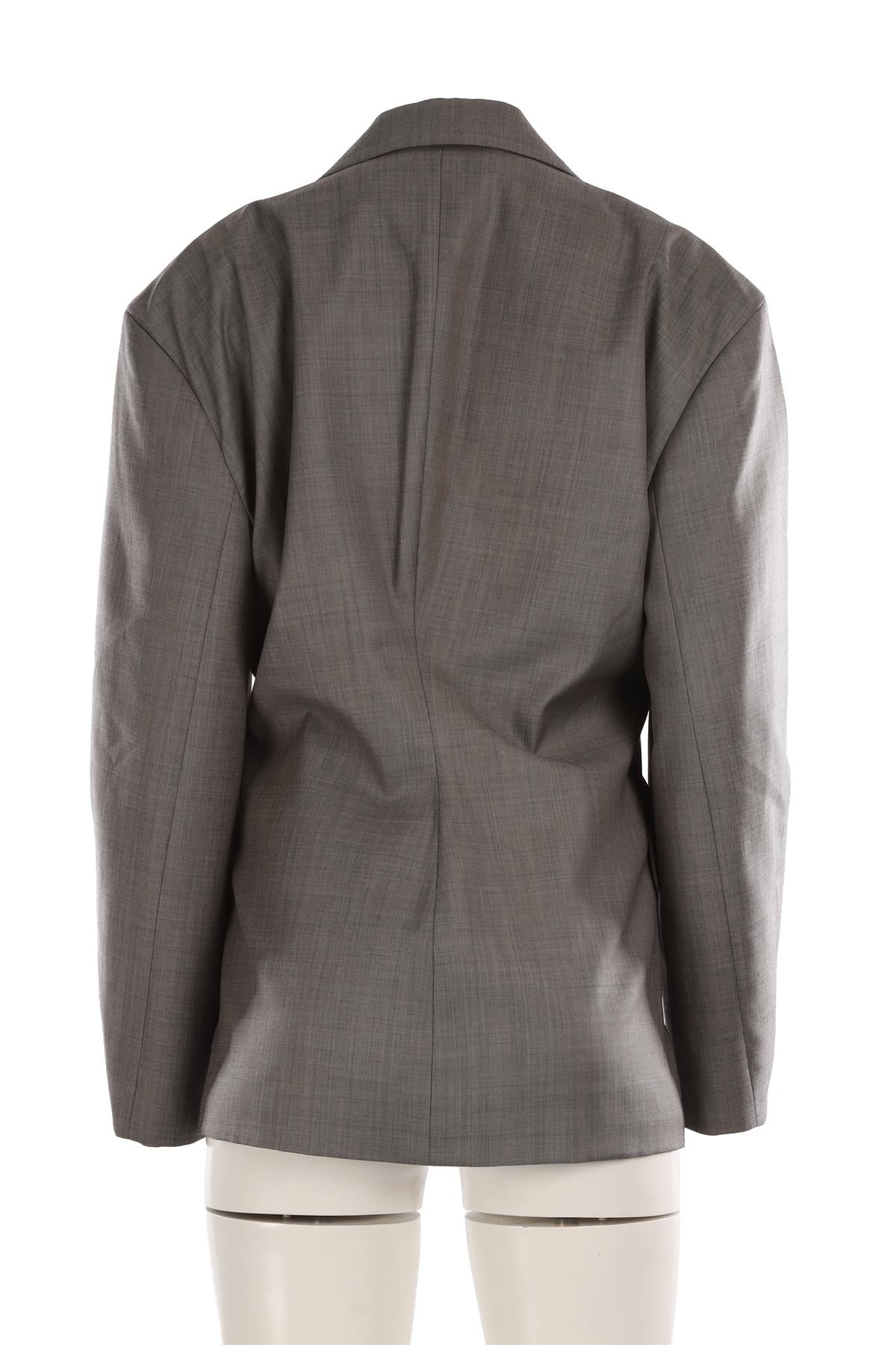 ACNE STUDIOS GREY WOOL BLAZER DE 38 UK 10