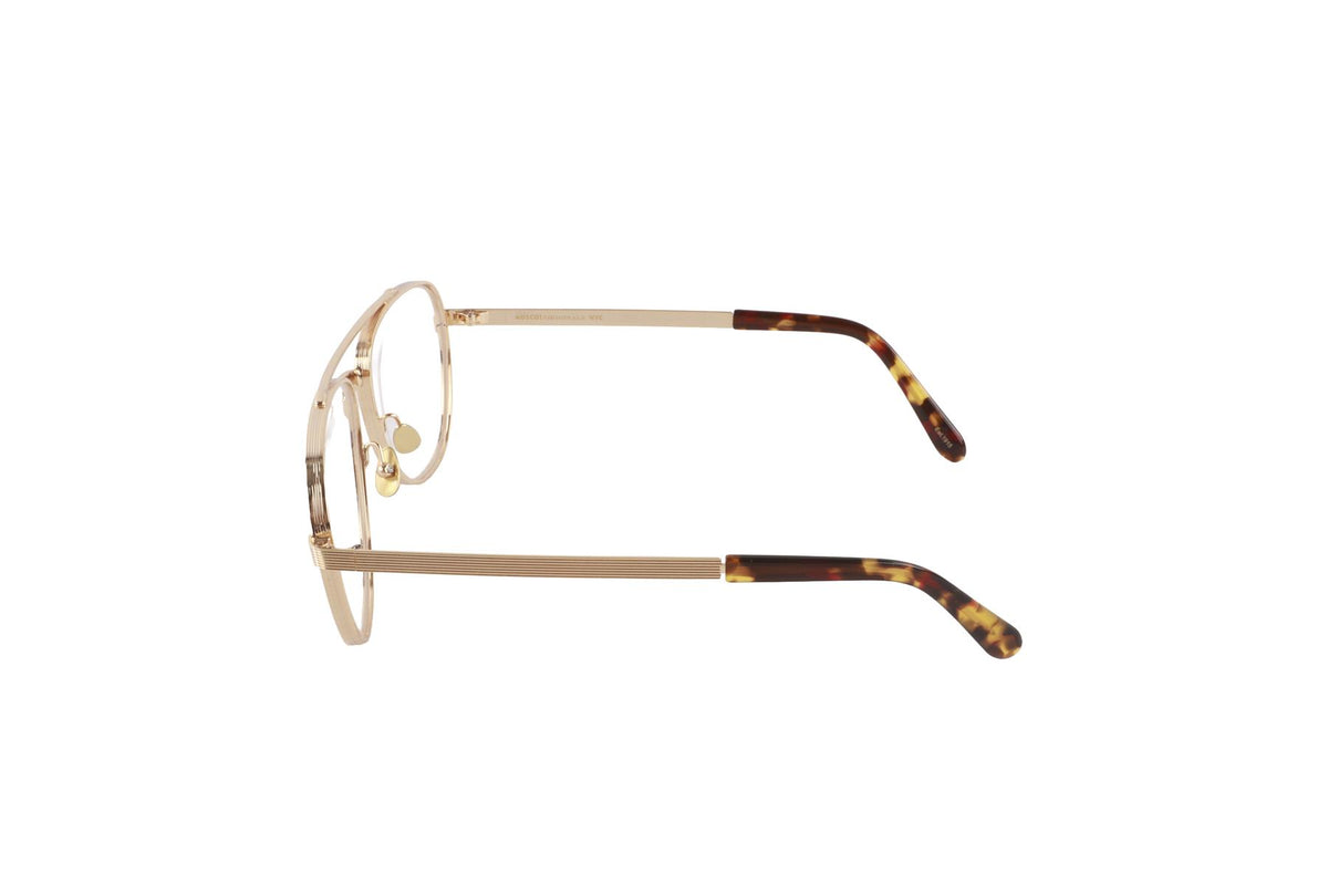 MOSCOT GOLD PILOT STYLE METAL GLASSES