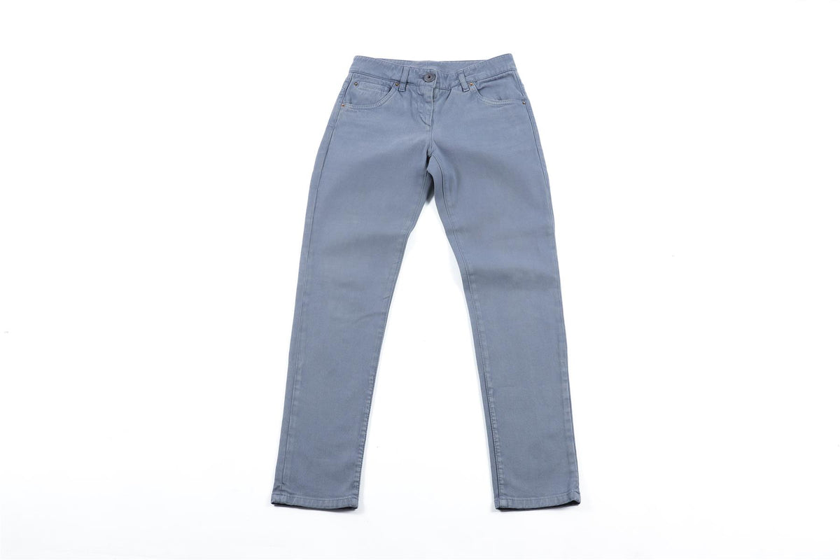 BRUNELLO CUCINELLI GREY HIGH RISE SKINNY JEANS IT 38 UK 6