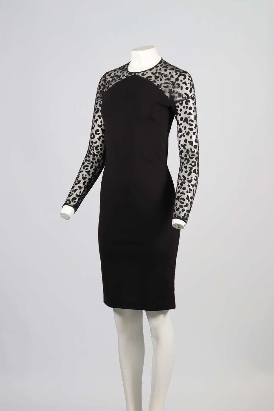 STELLA MCCARTNEY TULLE AND CREPE MINI DRESS IT 42 UK 10