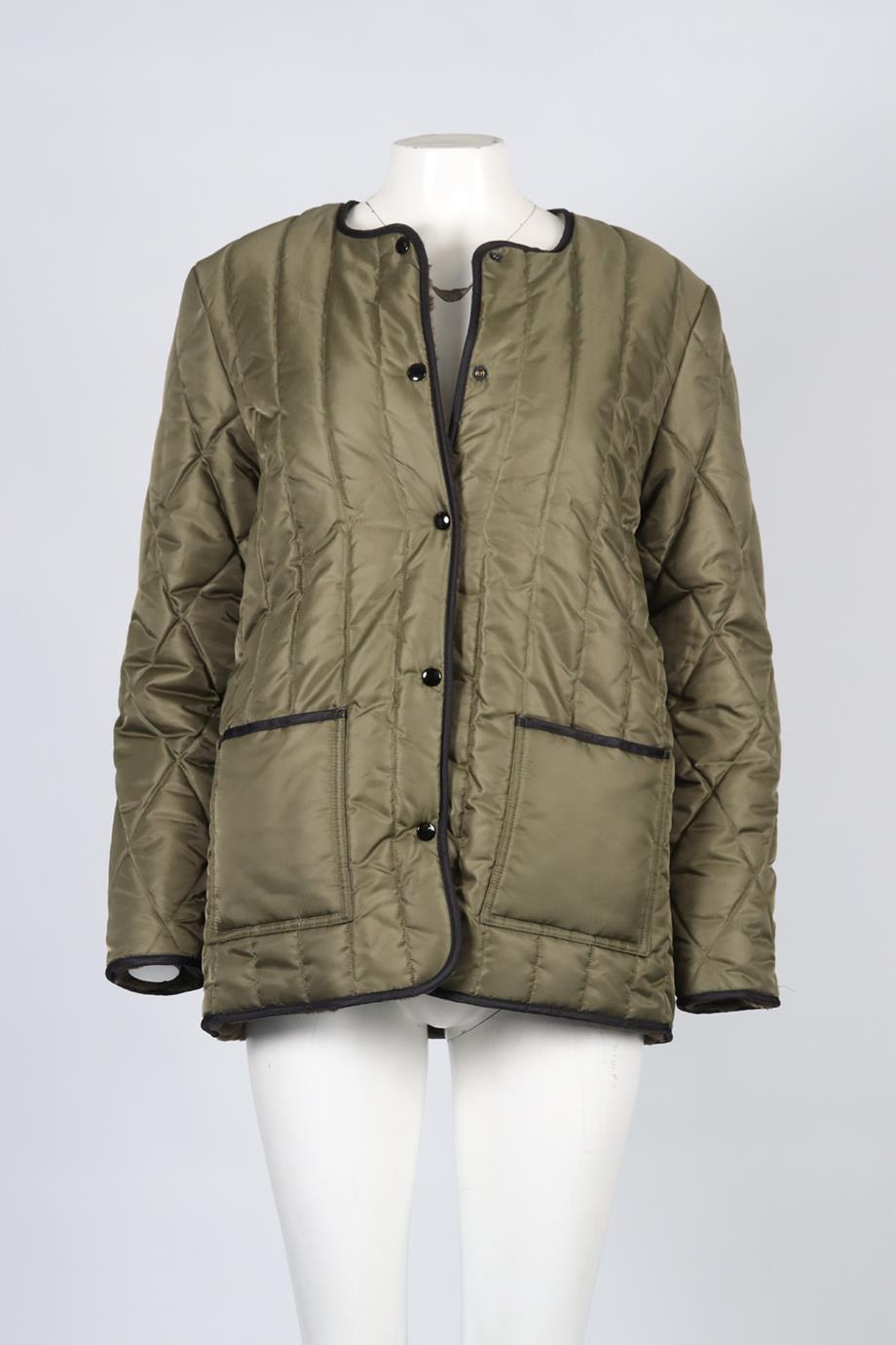 THE KOOPLES REVERSIBLE FAUX FUR AND SHELL JACKET UK 12