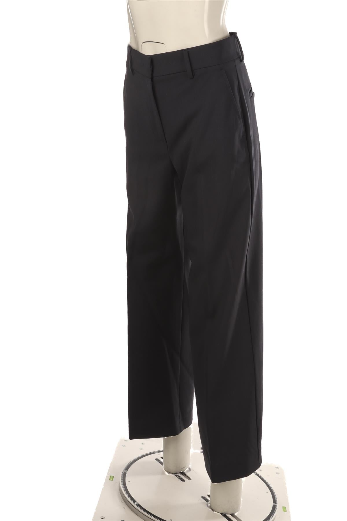 WEEKEND MAX MARA NAVY WOOL WIDE LEG PANTS IT 38 UK 6