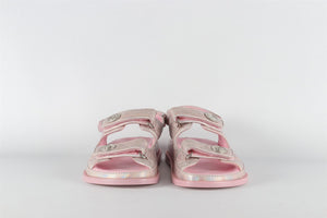 CHANEL PINK 2022 DAD QUILTED LEATHER SANDALS EU 38 UK 5 US 8