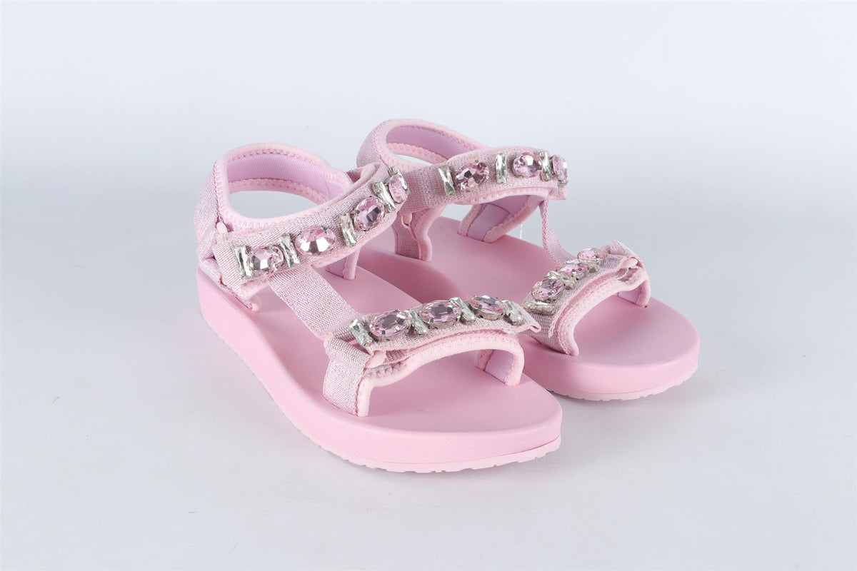 MONNALISA PINK RUBBER SANDALS EU 36 UK 3.5 US 4.5