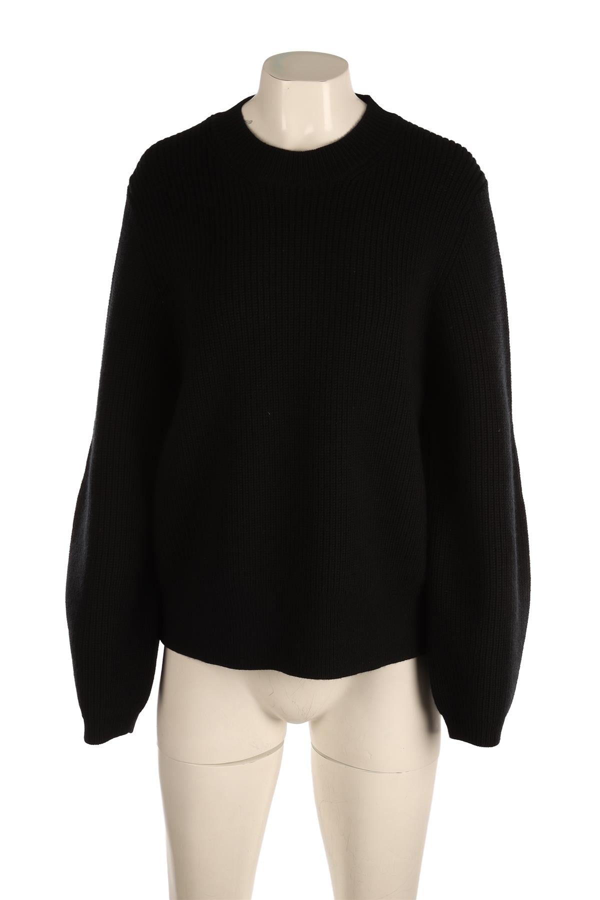 PROENZA SCHOULER WHITE LABEL BLACK WOOL SWEATER XLARGE