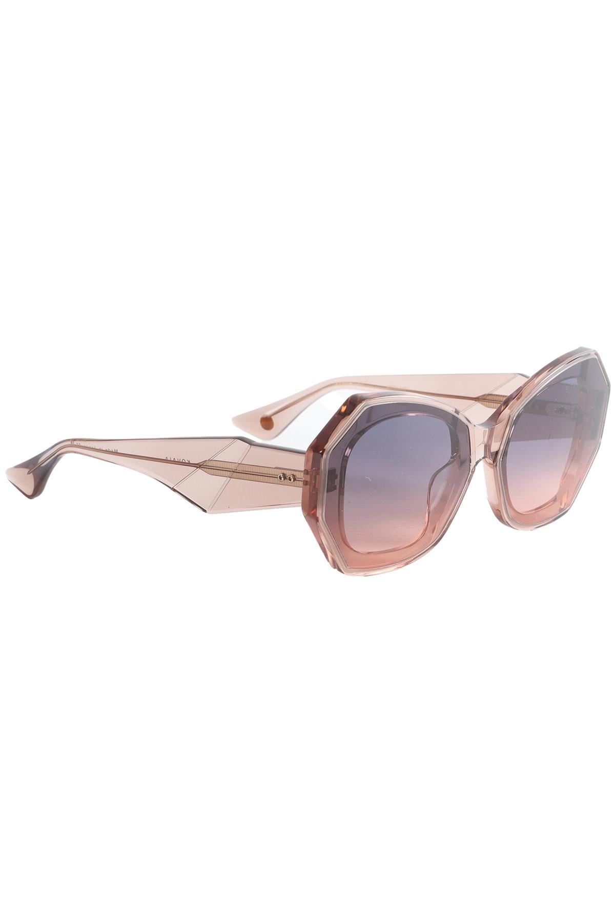 DITA BROWN CAT EYE ACETATE SUNGLASSES