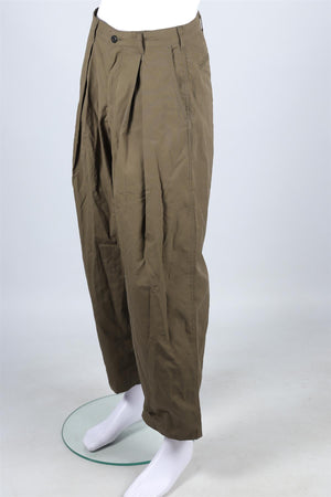 MONITALY GREEN MEN'S COTTON WIDE LEG PANTS UK/US WAIST 30