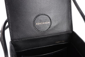 ROKSANDA BLACK BOX LEATHER CLUTCH