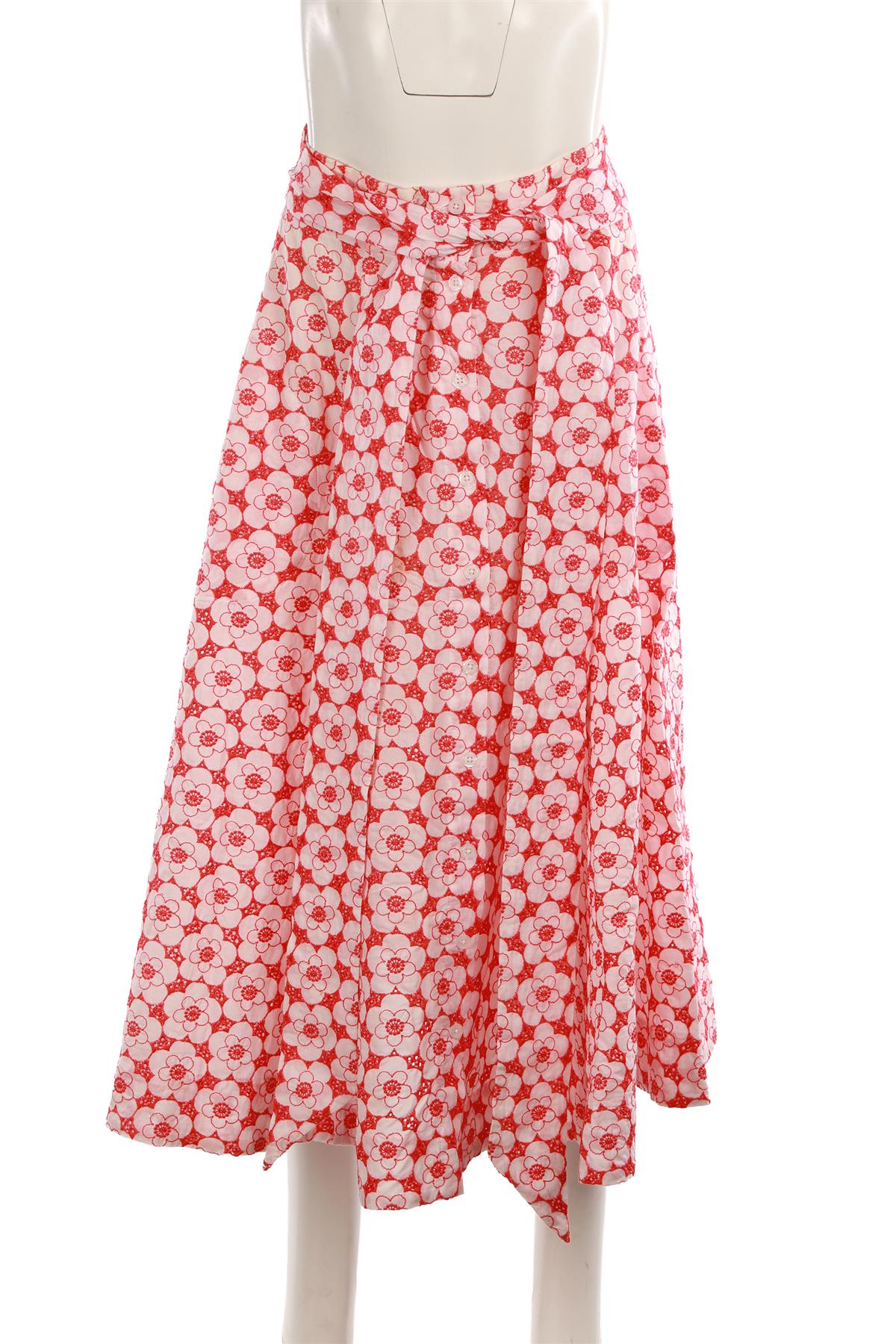 LISA MARIE FERNANDEZ MULTI COTTON MAXI SKIRT 1 UK 6-8