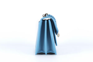 BVLGARI BLUE SERPENTI FOREVER MAXI CHAIN SMALL LEATHER TOTE BAG