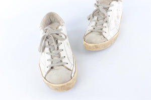 GOLDEN GOOSE DELUXE BRAND WHITE SUPERSTAR LEATHER SNEAKERS EU 39 UK 6 US 9