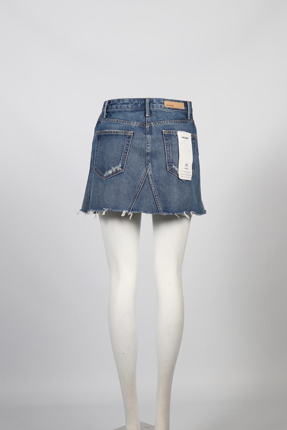 GRLFRND DENNIM MINI SKIRT W25 UK 6-8