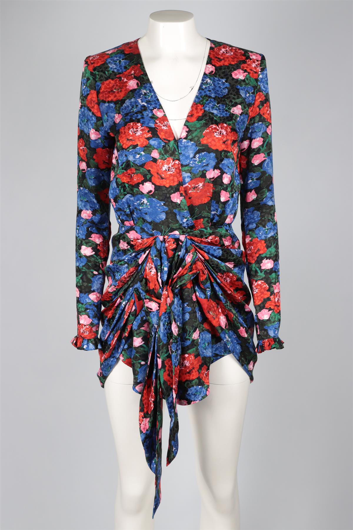MAGDA BUTRYM MULTI SILK MINI DRESS FR 36 UK 8