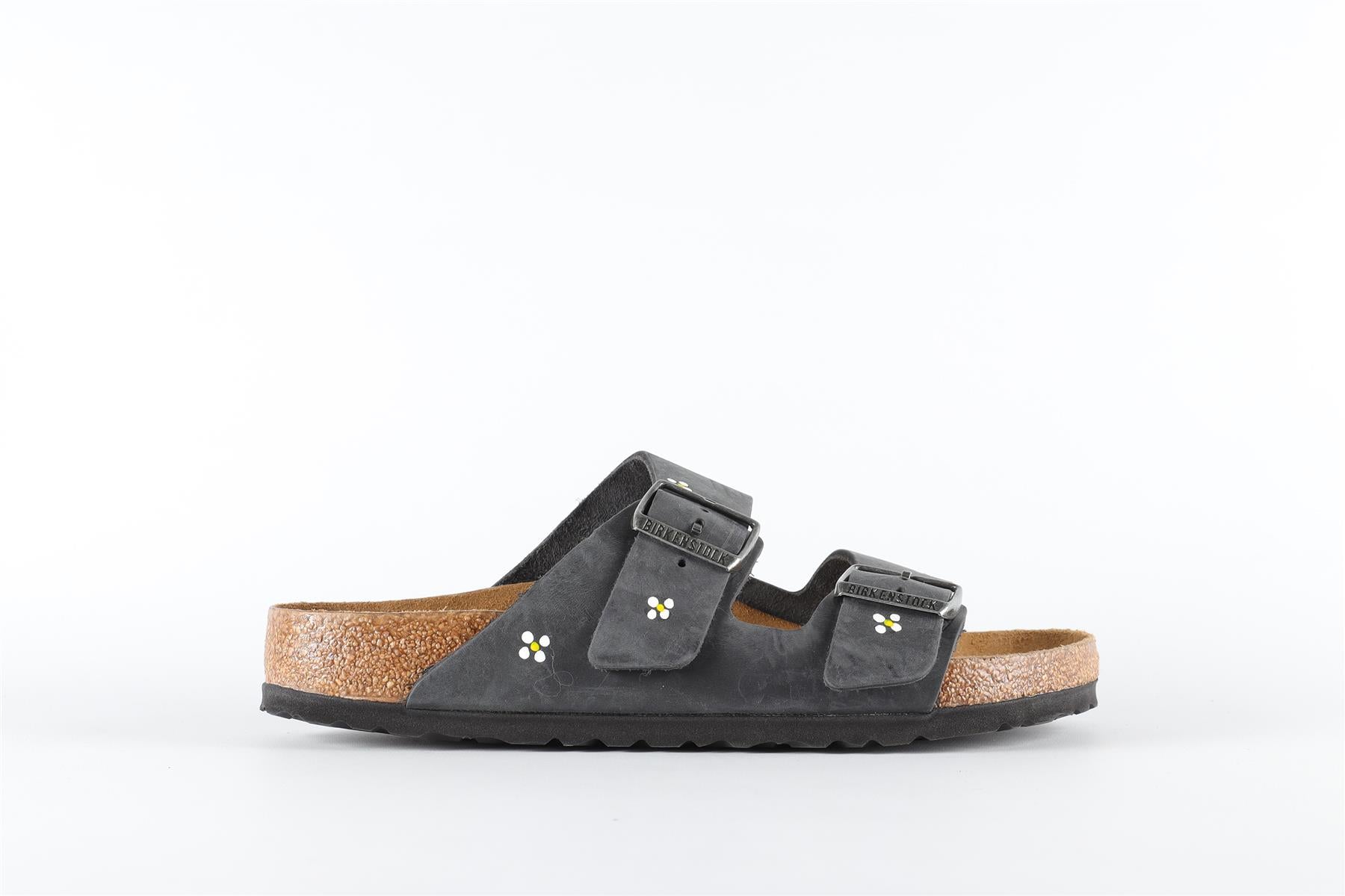 BIRKENSTOCK BLACK SUEDE SANDALS EU 38 UK 5 US 8