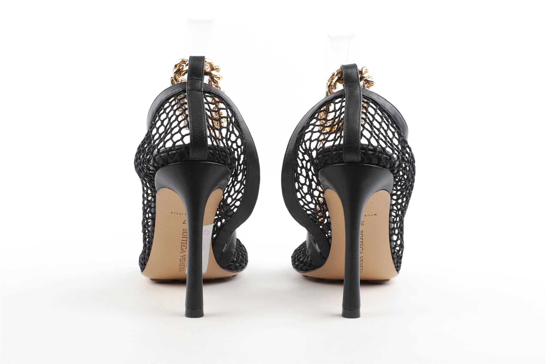 BOTTEGA VENETA BLACK MESH PUMPS EU 37 UK 4 US 7