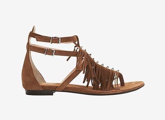 BARBARA BUI FRINGE FLAT SANDALS EU 38 UK 5