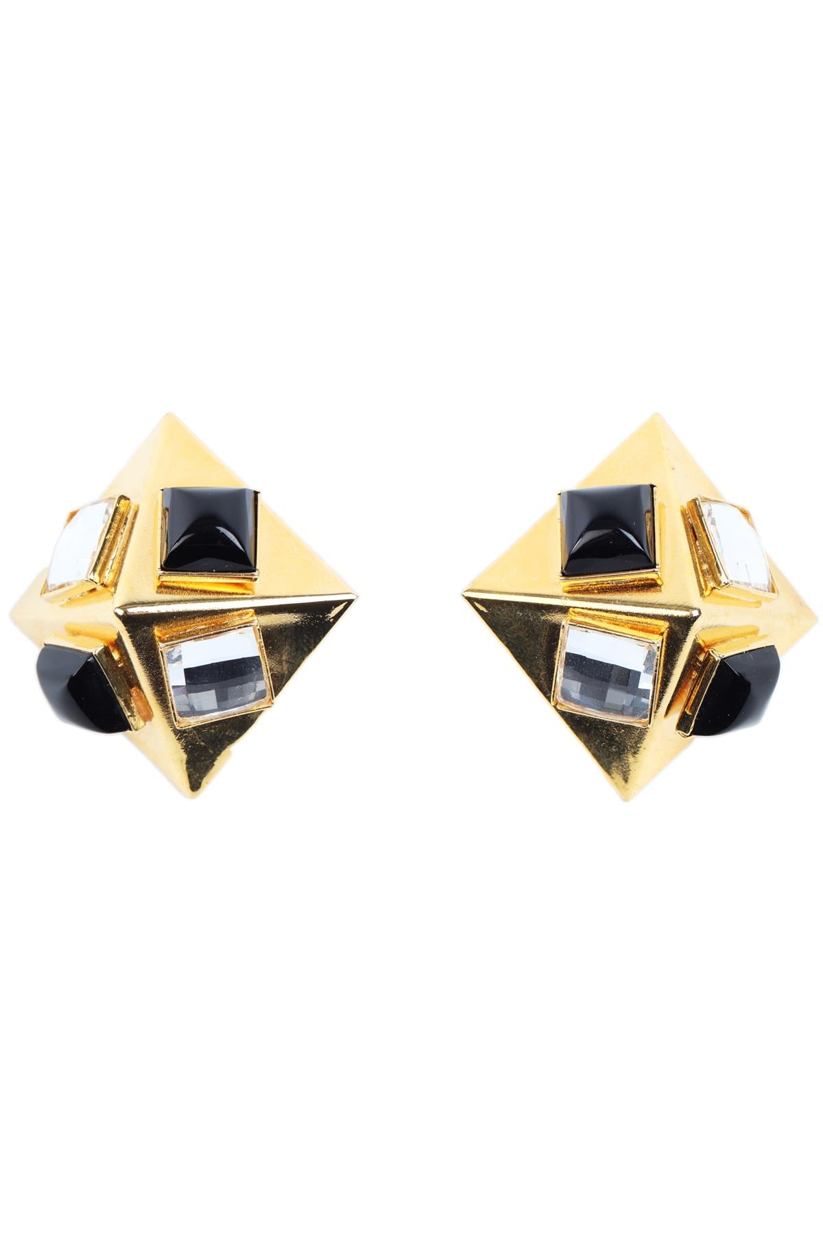 ALESSANDRA RICH GOLD CLIP EARRINGS