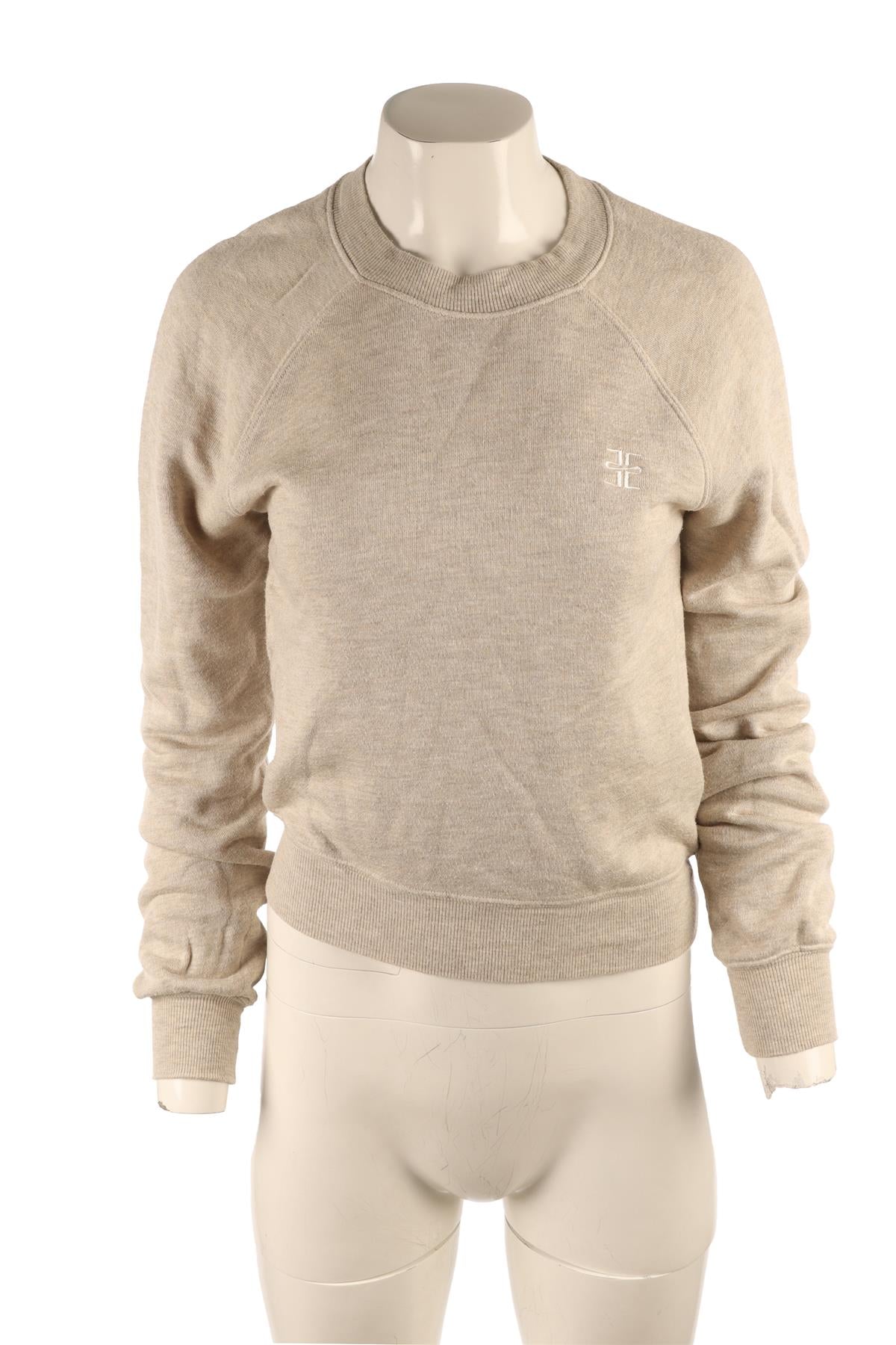 ETERNE BEIGE COTTON SWEATSHIRT SMALL